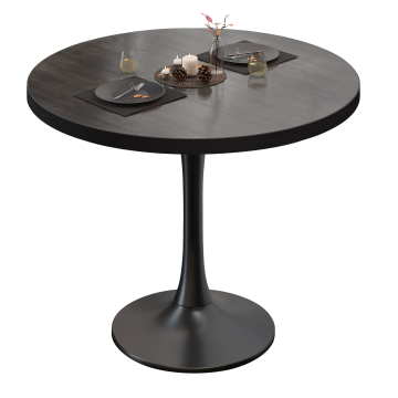 BL | Bistropöytä | Ø:K 70 x 76 cm | Wenge / Musta | Pyöreä | Pyöreä