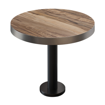 BML | Bistrobord | Ø:H 70 x 77 cm | Sheesham / Svart | Rundt