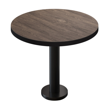 BML | Bistro-pöytä | Ø:K 80 x 75 cm | Light Wenge / Black | Pyöreä | Pyöreä