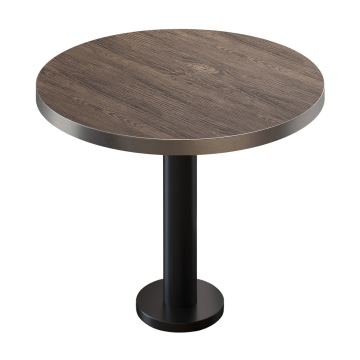 BML | Bistrobord | Ø:H 80 x 75 cm | Lys Wenge / Svart | Rundt
