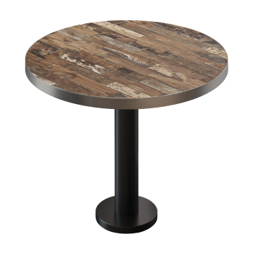 BML | Bistrobord | Ø:H 80 x 75 cm | Vintage Gammel / Svart | Rundt