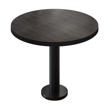 BML | Bistropöytä | Ø:K 80 x 75 cm | Wenge / Musta | Pyöreä | Pyöreä