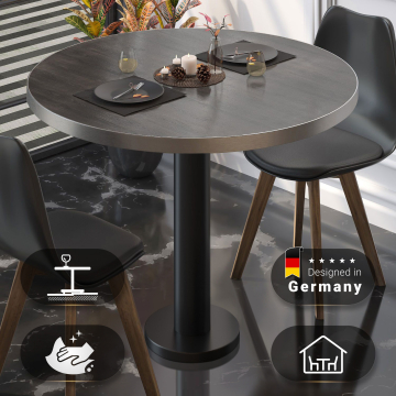 BML | Bistrobord | Ø:H 80 x 75 cm | Wenge / Svart | Rundt