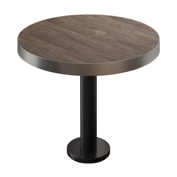 BML | Bistro-pöytä | Ø:K 80 x 77 cm | Light Wenge / Black | Pyöreä | Pyöreä