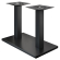 MADRID | Bistro dobbelt bordstel | Sort | Højde: 72 cm | Søjle: 8 x 8 cm | Fod: 40 x 70 cm