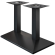 PALMA | Bistro dobbelt bordstel | Sort | B:D 40 x 73 cm | Søjle: 6 x 76 cm