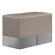 CUBO | Stołek Bistro | Taupe | Skóra