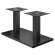MADRID | Bistro Lounge Dobbel Bordramme | Svart | Høyde: 36 cm | Søyle: 8 x 8 cm | Bunn: 40 x 70 cm