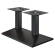 PALMA | Bistro Lounge Dobbel Bordramme | Svart | B:D 40 x 73 cm | Søyle: 8 x 40 cm