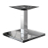 MADRID | Bistro lounge bordramme | Rustfritt stål | Høyde: 36 cm | Søyle: 8 x 8 cm | Bunn: 45 x 45 cm