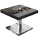 BM | Bistro salongbord | B:D:H 60 x 60 x 41 cm | Wenge / rustfritt stål