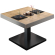 BM | Bistro-loungebord | B:D:H 70 x 70 x 41 cm | eg/sort