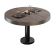 BML | Bistro-loungebord | Ø:H 60 x 41 cm | Lys Wenge / Sort