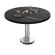 BML | Tavolo lounge Bistro | Ø:H 70 x 38,5 cm | Marmo nero / acciaio inox