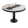 BML | Tavolo lounge Bistro | Ø:H 70 x 38,5 cm | Marmo bianco / Nero