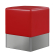 CUBO | Bistro Cube Seat | Red | Leather