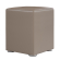 CUBO FULL | Pouf cubo | Taupe | Pelle
