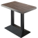 BPY | Tavolo da Bistro | 130 x 80 x 114 cm | Bordo in Acciaio Inossidabile | Rettangolare | Light Wengé / Nero
