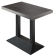 BPY | Bistro Stehtisk | 130 x 80 x 114 cm | Rustfritt stål kant | Rektangulær | Wenge / Svart