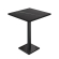 BM | Bistro Stehtisch | 70 x 70 x 108 cm | Firkantet | Svart kant | Svart marmor / Svart