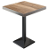BPA | Bistro Table | 70 x 70 x 114 cm | Stainless Steel Edge | Square | Sheesham / Black