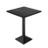 BPY | Bistro Högt Bord | 80 x 80 x 112 cm | Svart Kant | Fyrkantig | Svart Marmor / Svart