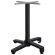 BENICIO | Base tavoli alti | Alluminio nero | 4 piedi: Ø 69 cm | Colonna 6 x 109 cm