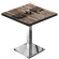 BM | Bistrobord | B:D:H 60 x 60 x 75 cm | Vintage gammelt / rustfritt stål | Torget