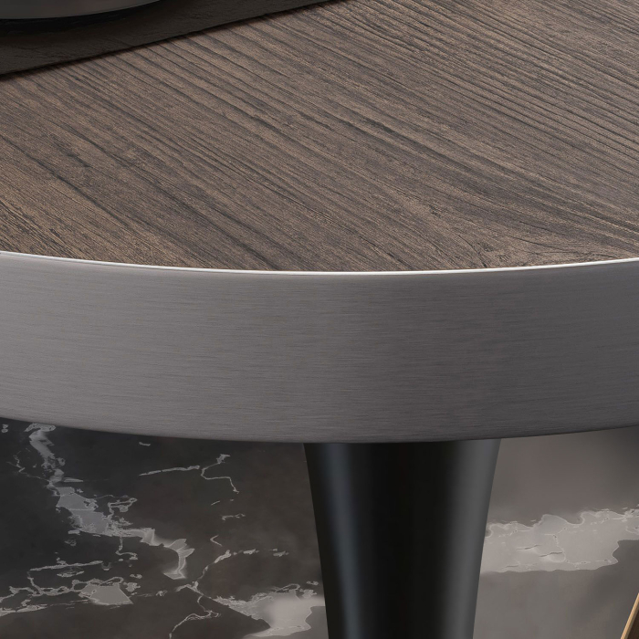 BL | Bistrobord | Ø:H 70 x 78 cm | Lys Wenge / Sort | Rundt