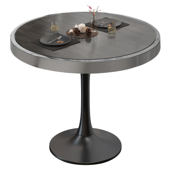 BL | Bistrobord | Ø:H 70 x 78 cm | Wenge / Sort | Rundt