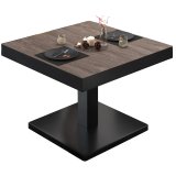 BM | Bistro Loungebord | B: T: H 60 x 60 x 41 cm | Light Wenge / Sort