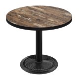 BMX | Bistrobord | Ø 70 x 78,5 cm | Rund | Sort kant | Vintage Old / Sort