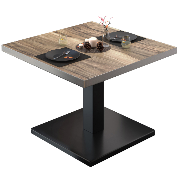 BM | Bistro lounge table | W:D:H 60 x 60 x 41 cm | Sheesham / Black