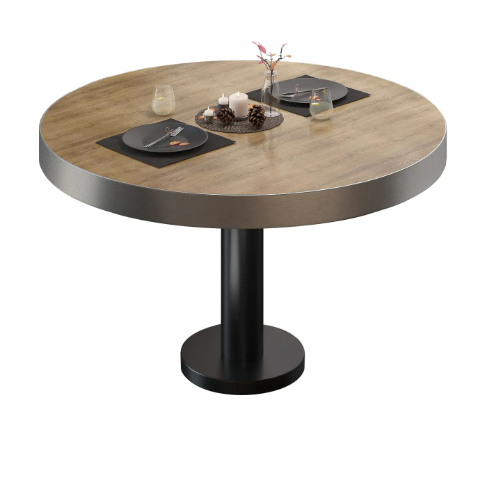 BML | Bistro lounge bord | Ø:H 60 x 41 cm | ek / svart