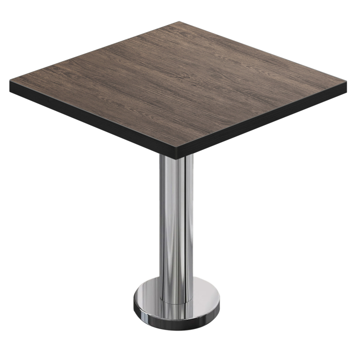 BML | Bistrobord | 70 x 70 x 74,5 cm | Firkantet | Lett wenge / rustfritt stål
