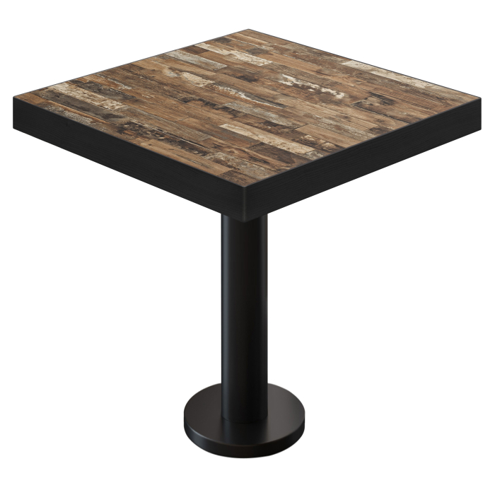 BML | Bistrobord | 70x70x77cm | Firkantet | Vintage gammel / svart