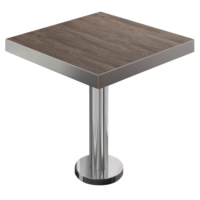 BML | Bistrobord | 80x80x77cm | Firkantet | Lett wenge / rustfritt stål