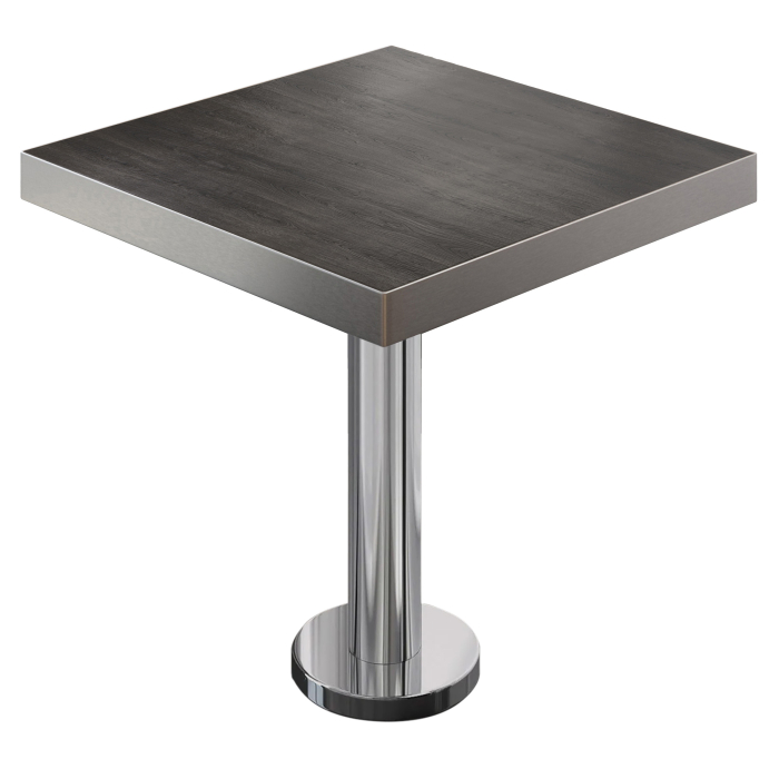 BML | Bistrobord | 80x80x77cm | Firkantet | Wenge / rustfritt stål