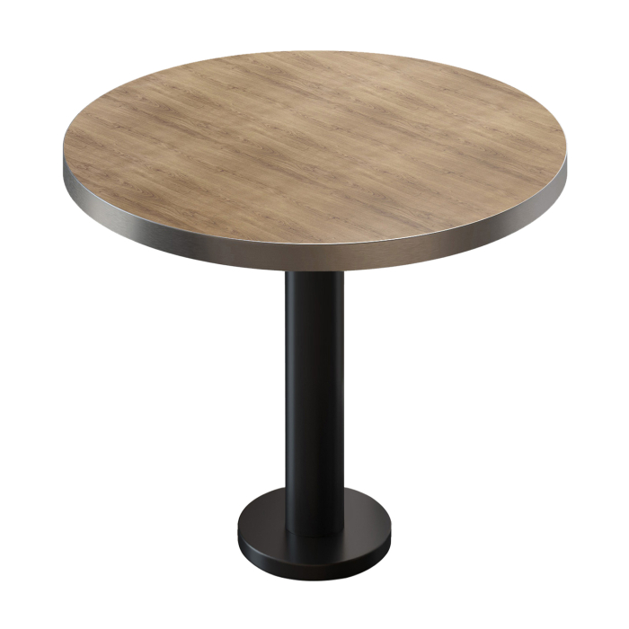 BML | Tavolo da bistrot | Ø:H 70 x 75 cm | Rovere / Nero | Rotondo