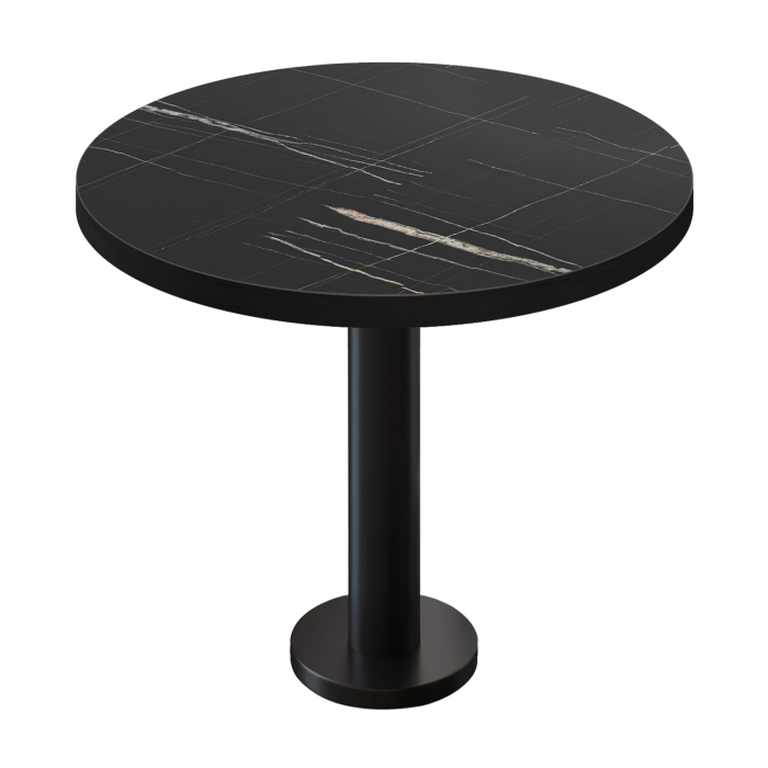 BML | Bistrobord | Ø:H 70 x 75 cm | Sort marmor / Sort | Rundt