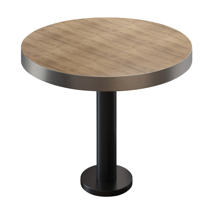 BML | Bistrotafel | Ø:H 70 x 77 cm | Eiken / Zwart | Rond