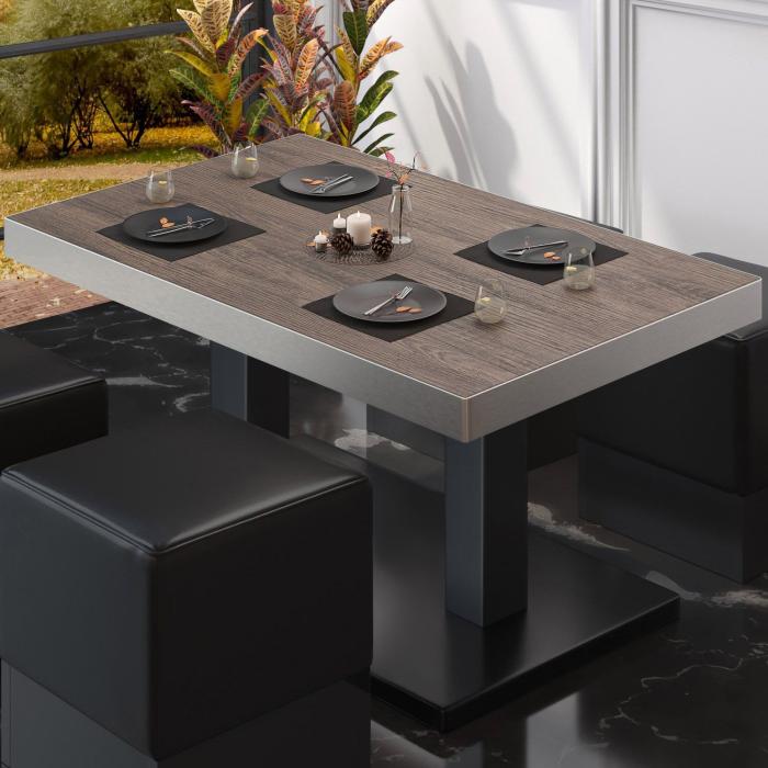 BM | Bistro salongbord | B:D:H 130 x 80 x 41 cm | Lys Wenge / Svart BM | Bistro salongbord | B:D:H 130 x 80 x 41 cm | Lys Wenge / Svart