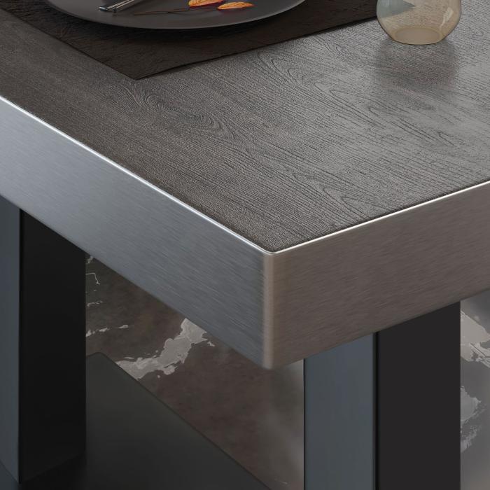 BM | Bistro salongbord | B:D:H 130 x 80 x 41 cm | Wenge / Svart BM | Bistro salongbord | B:D:H 130 x 80 x 41 cm | Wenge / Svart