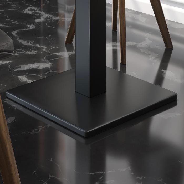 BM | Bistrobord | B:D:H 80 x 80 x 75 cm | Svart marmor / svart | Torget BM | Bistrobord | B:D:H 80 x 80 x 75 cm | Svart marmor / svart | Torget