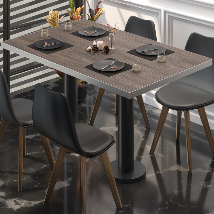 BML | Bistro dobbeltbord | 120 x 70 x 74,5 cm | Rektangulær | Lys Wenge / Svart BML | Bistro dobbeltbord | 120 x 70 x 74,5 cm | Rektangulær | Lys Wenge / Svart