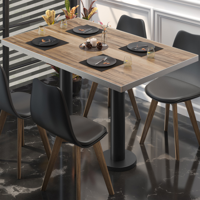 BML | Bistro dobbeltbord | 120 x 70 x 74,5 cm | Rektangulær | Sheesham / Svart BML | Bistro dobbeltbord | 120 x 70 x 74,5 cm | Rektangulær | Sheesham / Svart