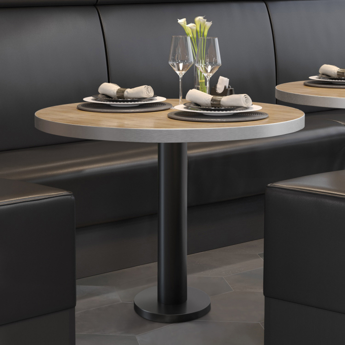 BML | Bistrobord | Ø:H 80 x 75 cm | Eik / Sort | Rundt