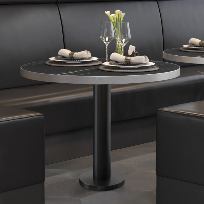 BML | Bistrobord | Ø:H 60 x 75 cm | Sort marmor / Sort | Rundt BML | Bistrobord | Ø:H 60 x 75 cm | Sort marmor / Sort | Rundt