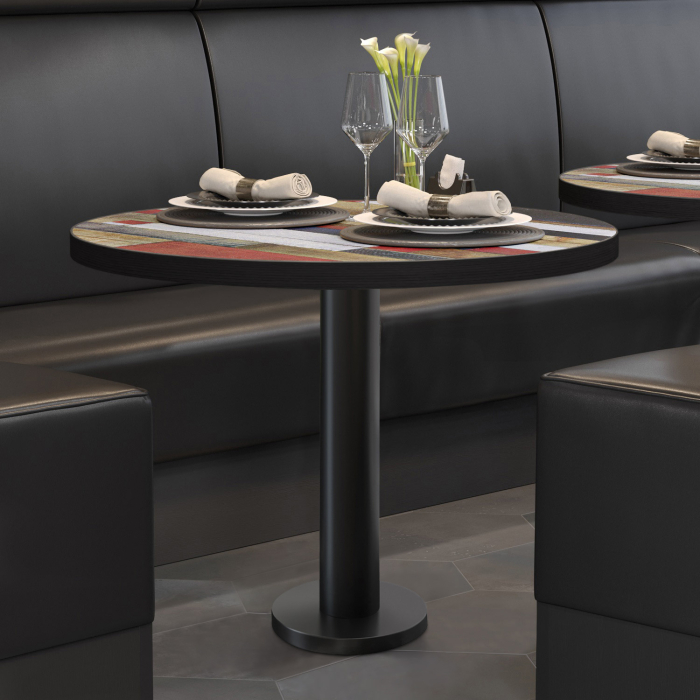 BML | Bistro-pöytä | Ø:K 70 x 75 cm | Vintage värikäs / Musta | Pyöreä | Pyöreä BML | Bistro-pöytä | Ø:K 70 x 75 cm | Vintage värikäs / Musta | Pyöreä | Pyöreä