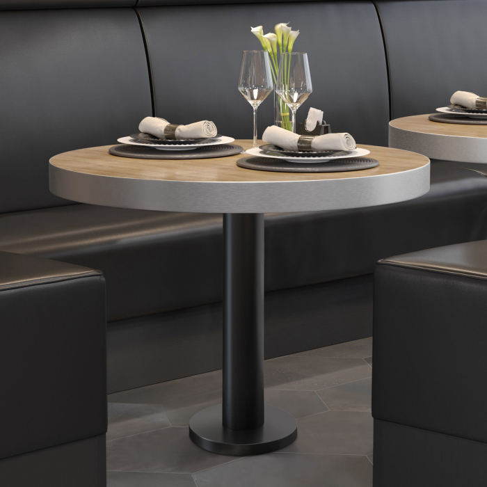 BML | Bistrobord | Ø:H 70 x 77 cm | Eik / Sort | Rundt BML | Bistrobord | Ø:H 70 x 77 cm | Eik / Sort | Rundt